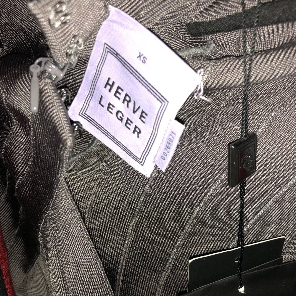 Herve Leger “Jessamine” dress in grey shadow - Picture 4 of 8